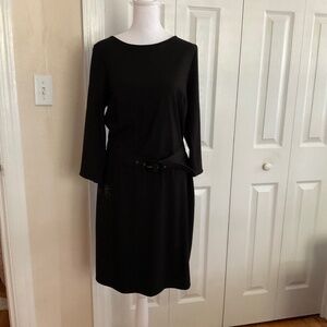 Ladies NEVER  White House Black Market  belted-dress.